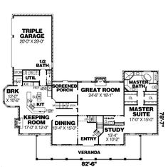 this is the first floor plan for these house plans, which include two master suites and three