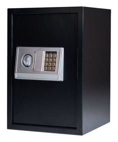 the electronic safe is open and ready for someone to use it in their home or office