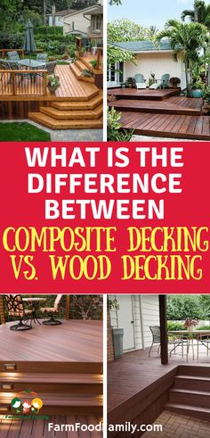 what is the differences between composite decking and wood decking?