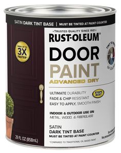 a can of rust - oleum door paint