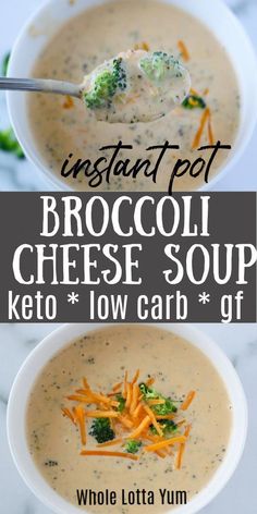 broccoli cheese soup with low carb gf