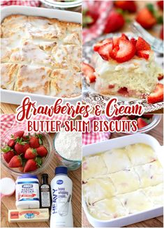 strawberries and cream butter slim biscuits are the perfect dessert