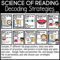 the science of reading decoding strategies for students to use in their classroom