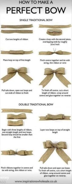 how to make a perfect bow with instructions for making it easy and cheap, this is the