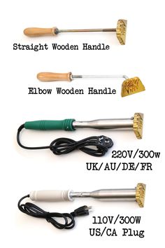 three different types of woodworking tools are shown in this diagram, and the same type is