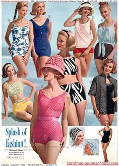 Vintage Beach Party, Swimwear Inspiration, Retro Beach