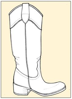 Paint Fashion, Clothing Drawing, 2024 Shoes, Color Paint, Drawing Clothes, Cowboy Boots, Coloring Pages, Cowboy, Design Inspiration