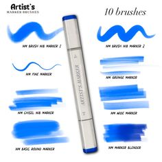 the top ten blue markers for artists