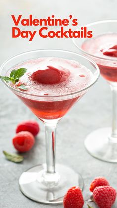 Valentine’s Day Cocktails Valentines Day Cocktails, Romantic Evening At Home, Champagne Float, Lemon Drop Cocktail, Day Cocktails, Brandy Alexander, French Martini, Cocktails To Try, Cranberry Cocktail