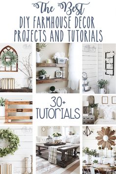 the best diy farmhouse decor projects and tutors