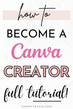 the words how to become a camera creator full tutor