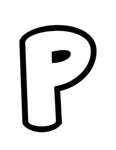 This is a free printable bubble letter P stencil. Bubble Letter Alphabet, A Bubble Letter, Letter P Printable, Bubble Letter P, And Symbol Bubble Letter, P Alphabet