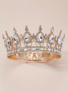 Rhinestone Decor Bridal Headband Royal Tiaras Halloween Gold Gorgeous-Luxury   Zinc Alloy    All Wedding & Event, size features are:Bust: ,Length: ,Sleeve Length: Bridal Crown Tiara, Bride Crown, Bridal Headwear, Royal Tiaras, Purple Diamond, Headband Tiara, Rhinestone Decor, Red Diamond, Rhinestone Bridal