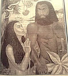 an image of jesus and the woman in front of him is depicted on a poster