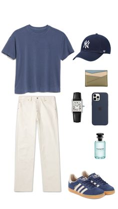 Simple summer outfit with Cartier tank watch Hamptons Men’s Fashion, Old Fashion Aesthetic, Cartier Tank Watch, Summer Modest Outfits, Mens Smart Casual Outfits, Adidas Casual, Boyfriend Outfit, Tank Watch