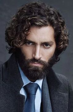 Curly Beard, Curly Hair Fade, Wavy Hairstyles Medium, Medium Curly Hair Styles