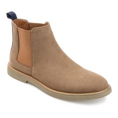 Elevate your looks with these Vance Co. Marshon men's chelsea boots.Click this FOOTWEAR GUIDE to find the perfect fit and more! Elevate your looks with these Vance Co. Marshon men's chelsea boots. Click this FOOTWEAR GUIDE to find the perfect fit and more! BOOT FEATURES Embossed heel design Comfort Foam Insole for all-day comfort Durable rubber outsoleBOOT CONSTRUCTION Faux leather upper Mesh lining Rubber outsoleBOOT DETAILS Round toe Pull-on Padded footbed 1-in. platform 5.5-in. shaft 10-in. c Mens Dress Boots, Heeled Chelsea Boots, Brown Chelsea Boots, Suede Chelsea Boots, Faux Leather Boots, Chelsea Boots Men, Home Run, Shoe Carnival, Classic Boots