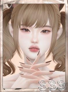 【333】honey peach makeup set | san33sims on Patreon Sims 4 Asian Makeup, Peach Makeup