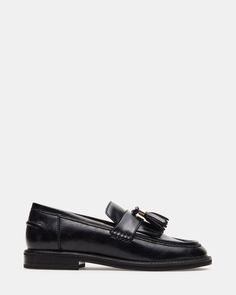 Rich Rich, Loafer Shoes Women, Leather Socks, Leather Wear, Black Loafers, Penny Loafer, Women's Loafers, Leather Tassel, Penny Loafers