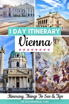 Pinterest pin graphic for 1 day in Vienna itinerary Hofburg Palace, Vienna Museum