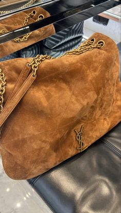 Luxury Brown Bucket Shoulder Bag, Luxury Brown Suede Bag, Brown Juicy Couture Bag, Luxury Brown Shoulder Bag With Gold-tone Hardware, Luxury Faux Fur Shoulder Bag, Girly Things, Clothes, Quick Saves