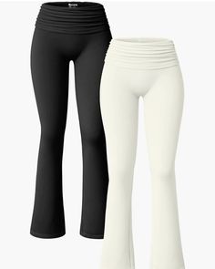 Two pairs of flare leggings color of your choice!! High Waisted Flare Leggings, Flair Leggings Outfit, Rich Outfits, Wide Leg Leggings, High Waisted Flares, Flare Leggings, Flared Pants, Fashion Toys, School Outfit