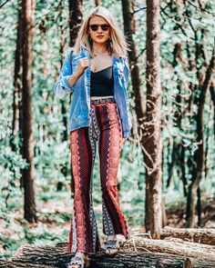 F-it-ASHION (polish fashion blogger) in Charlotte Festival Bell Bottoms from BOHOGINI. Crazy Expression, Polish Fashion, Handmade Charlotte, Stil Boho, Womens Trousers