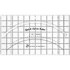 the quilt curve ruler is shown in black and white