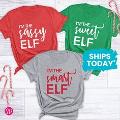 Best Friend Shirts Funny, Office Party Outfit, Pj Ideas, Elf Party, Office Party Outfits, Group Holiday, Xmas Elf