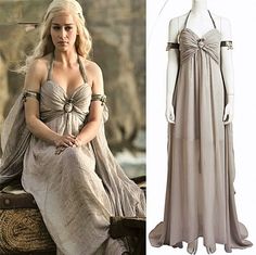 Daenerys Targaryen White Dress, Targaryen Dress, Khaleesi Dress