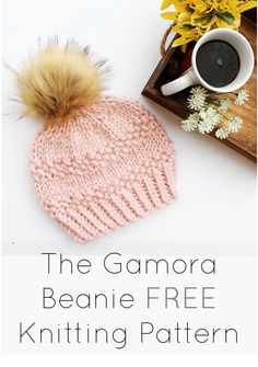 the gamora beanie free knitting pattern is perfect for beginners to knit