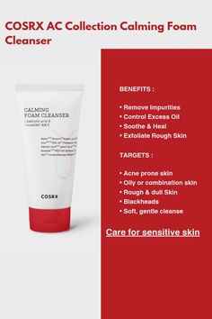 Cosrx Ac Collection, Rough Skin, Foam Cleanser, Dull Skin, Combination Skin, Acne Prone Skin, Blackheads