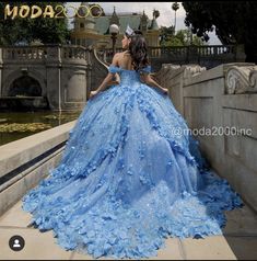 Blue Long Sleeve Quinceanera Dresses, Blue Flower Quinceanera Dresses, Sky Blue 15 Dresses Quinceanera, Cinderella Princess Dress, Quince Dress Butterfly, Blue Quince Dress With Butterflies, Light Blue Quince Dress With Sleeves