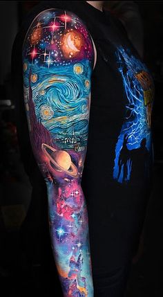 a person with a tattoo on their arm