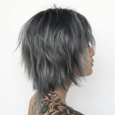 50 Short Shag Haircuts to Request in 2020 - Hair Adviser Badass Hairstyles, Short Grunge Hair