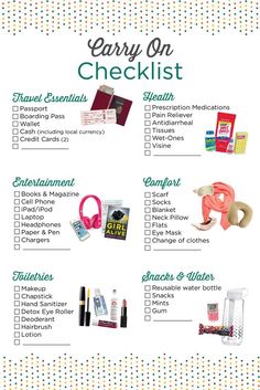 the ultimate carry on checklist for travel