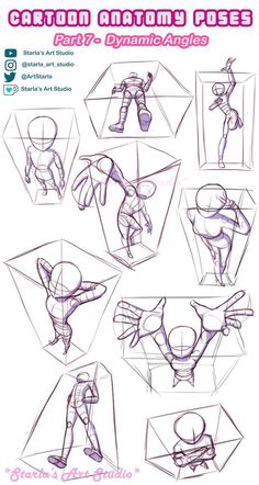 the instructions for how to draw cartoon anatomy poses