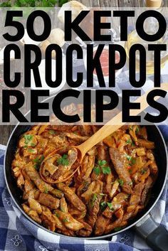 50 Keto Crockpot Recipes! | We’re sharing 50 low carb, ketogenic diet approved easy dinners you can make in your crock pot! Whether you prefer chicken, beef, pork, ground turkey, roasts, soups, chilis…we’ve got delicious and healthy keto recipes to add to your weekly meal plan. Some are grain free, some are dairy free…who says being on the keto diet has to be boring?! #keto #ketogenic #ketosis #ketodiet #ketogenicdiet #ketorecipes #ketocrockpotrecipes #weightloss Keto Meals Dinners Ground Beef, Keto Crockpot Recipes Low Carb, Crockpot Keto Recipes, Keto Crock Pot Recipes, Keto Ribs, Keto Crockpot Meals, Healthy Keto Recipes, Keto Crockpot, Keto Crockpot Recipes