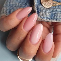 Jelly Gel Nails, Pink Oval Nails, Grad Nails, Nails Medium Almond, Pink Press On Nails, Nails With Design, Nail Kits, Pink Gel Nails, Press On Nails Medium