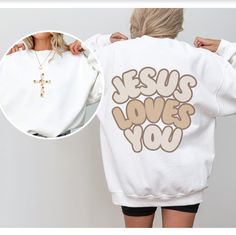 Shine bright and inspire those around you with our "Jesus Loves You" T-Shirt/Crewneck! ✨💖 Available in both t-shirt and crewneck styles, this versatile piece is perfect for spreading positivity and faith in any setting. Key Features: Inspirational Message: Featuring the empowering phrase "Jesus Loves You", this apparel serves as a reminder to spread love, kindness, and hope wherever you go. Variety of Styles: Choose between a comfortable t-shirt or a cozy crewneck, perfect for layering or wearing solo, depending on the season. Multiple Color Options: Available in a range of colors to match your personal style--whether you prefer classic neutrals or vibrant hues, there's a shade for everyone! Perfect For: Casual outings, gatherings, or lounging at home Gifts for friends, family, or church Crewneck Style, Jesus Loves You, Spread Love, Jesus Loves, Inspirational Message, Mens T, Home Gifts, Gifts For Friends, Personal Style