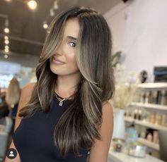 Baby Highlights, Highlighted Hair, Cool Brown, Brown Hair Balayage, Ombré Hair, Hair Balayage, Hair Design, Dark Brown Hair, Ombre Hair