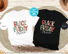 Black Friday Shirt, Black Friday Crew T-shirt, Black Friday Group Shirt, Black Friday Friends Shirts, Black Friday Family Sweatshirts !! STEPS FOR ORDERING !! 1) Please review ALL photos included. 2) Select your T-Shirt color and T-Shirt size from the drop down options. 3) Type your text/design color in the personalization box. 4) Choose Your Quantity. 5) Click ADD TO CART. You may go back to add more items to your cart by following Steps 1-5. 6) Please click the "Proceed to Check Out" button. 7) During check out, you may type any note/request to the seller in the box.  !! IMPORTANT INSTRUCTIONS !! - All shirts are retail / standard fit. Please make sure to check our Size Chart in the Pictures before you place your order.  - Since all shirts are custom made for each customer, I unfortunate Funny Shopping, Family Sweatshirts, Friends Shirts, White Friday