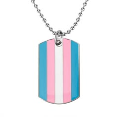 Transgender Pride Dog Tag Necklace Necklaces PRIDE MODE Trans Accessories, Sneet Snart, Vet School Motivation, Pride Accessories, Matching Necklaces For Couples, Trans Boys, Gay Pride Shirts, Pretty Jewelry Necklaces, Asexual Pride