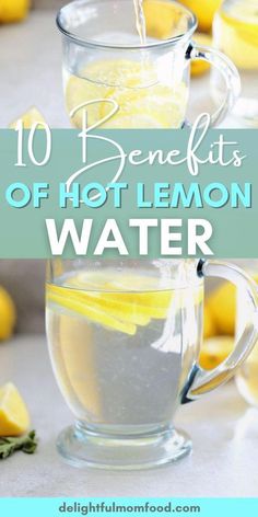 Improves detox, digestion, hydration, skin and liver function! Top 10 health benefits of lemon water in the morning and before bed with a simple method Hot Water With Lemon And Honey Benefits, Drinking Lemon Water In The Morning, Benefits Of Drinking Hot Lemon Water, Lemon Water For Gut Health, Warm Water With Lemon Benefits, Benefits Of Warm Lemon Water Mornings, Benefits Of Lemon Water In The Morning, Hot Lemon Water In The Morning, Hot Water With Lemon Benefits