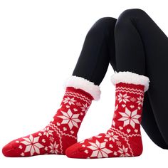 Complete Festive Set: One pair of Red Christmas socks, a delightful addition to your holiday wardrobe. Soft cloud-like material will keep your feet and toes warm in cold weather.With a mid-calf silhouette and a cover, they offer warmth and style in one. Get ready to embrace the holiday spirit with these delightful Christmas socks.High-Quality Material: Crafted from 100% polyester, these red socks are made of high-quality material, ensuring they are extra soft, durable, and wrinkle-resistant. The Warm Cozy Socks For Stocking Stuffer, Cozy Winter Socks For Stocking Stuffers, Cozy Socks For Stocking Stuffer, Comfortable Socks For Winter Stocking Stuffers, Cozy Warm Socks For Stocking Stuffers, Comfortable Cozy Socks For Stocking Stuffers, Comfy Warm Socks For Winter, Snug Comfortable Winter Socks, Casual Winter Socks For Stocking Stuffers