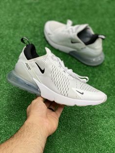 ITEM: Nike Air Max 270 SIZE: Men's U.S Size 9 CONDITION: Pre-Owned Gently Worn/ Tried On 100% Authentic C-053176 Returns: When applicable (see return policy) TheClutchSwagStore Accepts returns with 100% money back within 30 days of purchase date.  All returns must be in new and unworn condition. Money will be refunded immediately after products have been sent back and verified. Womens Nike Air Max 270, Nike Air Max 270 White, Womens Casual Shoes, Nike Air Max White, Air Max 180, 270 Nike, Nike Max, Mens Running, Nike Air Max 270