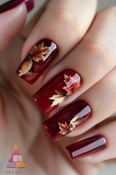 #ChristmasNails #HolidayNails #NailArt #WinterNails #RedNails #GreenNails #GlitterNails #CandyCaneNails #SnowflakeNails #ChristmasTreeNails #FestiveNails #NailInspo #NailGoals #NailDesigns #NailObsessed #NailAddict Fall Gel Nails, Fall Nail Art Designs, Short Nails Art, Red Nail Designs, Red Nail, Fall Nail Art, Autumn Nails, Fall Nail Designs, Fancy Nails