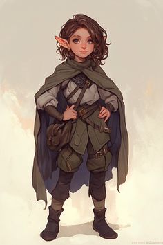 a drawing of a young boy dressed as an elf