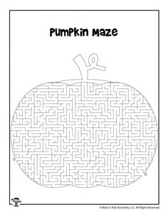 a pumpkin maze with the word pumpkin maze on it's front and bottom corner