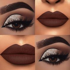 Bright Eye Makeup For Brown Eyes, Winter Eyeshadow Looks Brown Eyes, Maquillage Yeux Cut Crease, Eye Makeup Images, Beginners Eye Makeup, Eye Makeup Techniques, Eye Makeup Pictures, Pinterest Makeup, Dope Makeup